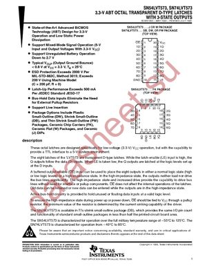 SN74LVT573DW datasheet  